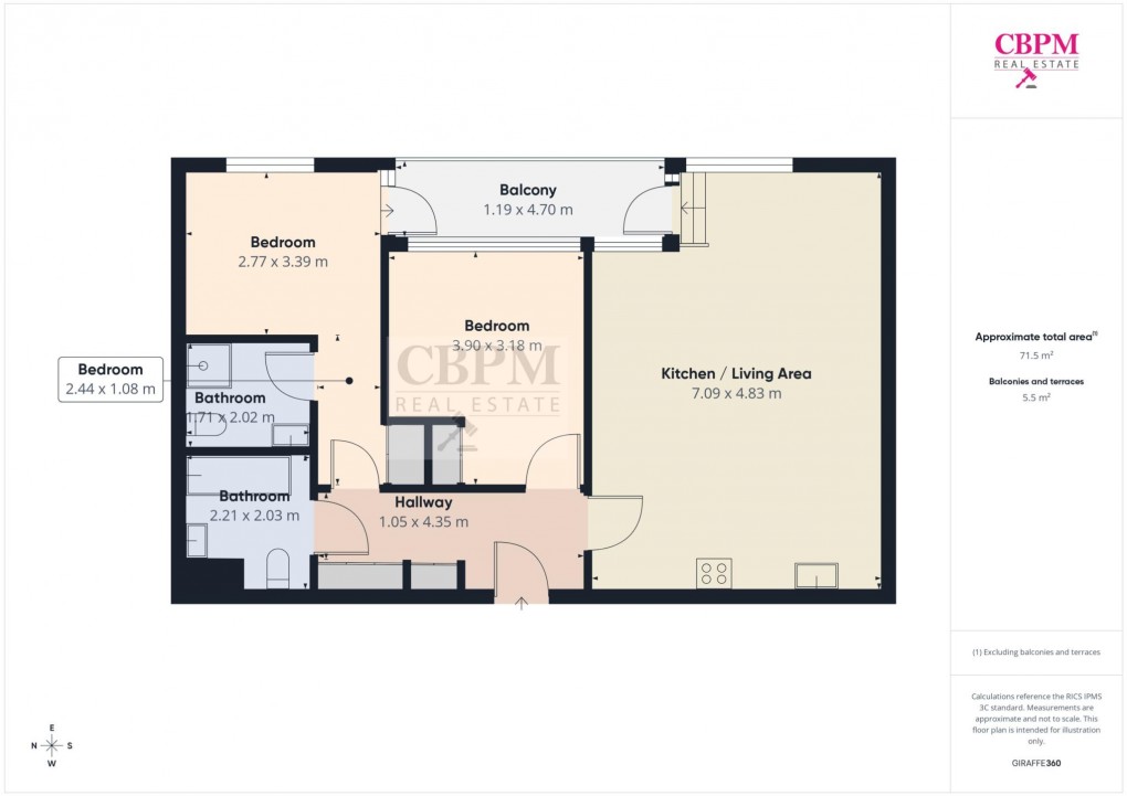 Floorplan for 19C Parkside, Portlaoise